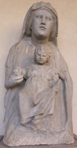 Taglia di Nicola Pisano, Madonna col Bambino, settimo decennio del XIII secolo, marmo scolpito, Pisa, Museo dell'Opera del Duomo