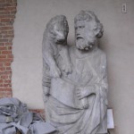 Nicola e Giovanni Pisano, San Marco Evangelista, scultura in pietra, 175x91x55